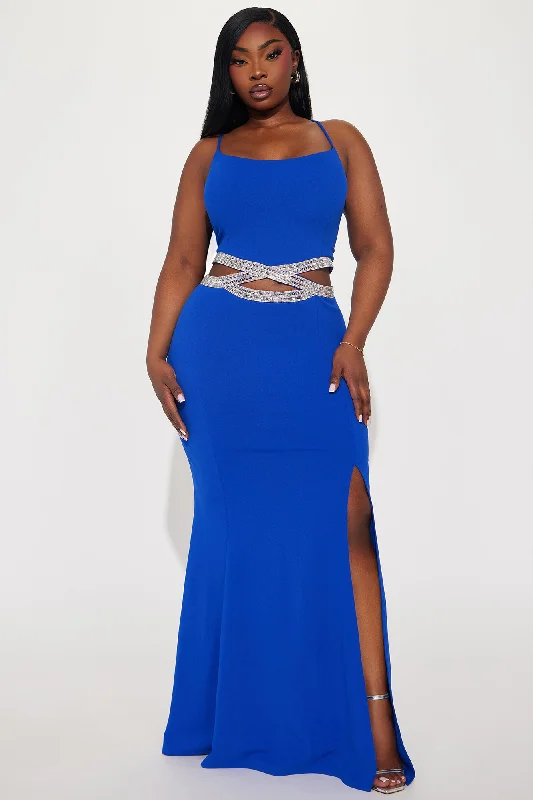 Cassandra Embellished Gown - Royal