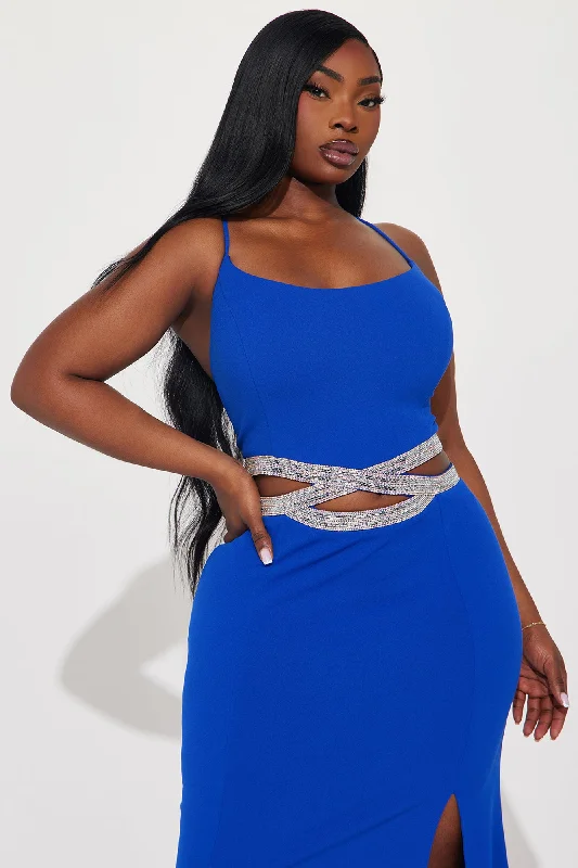 Cassandra Embellished Gown - Royal