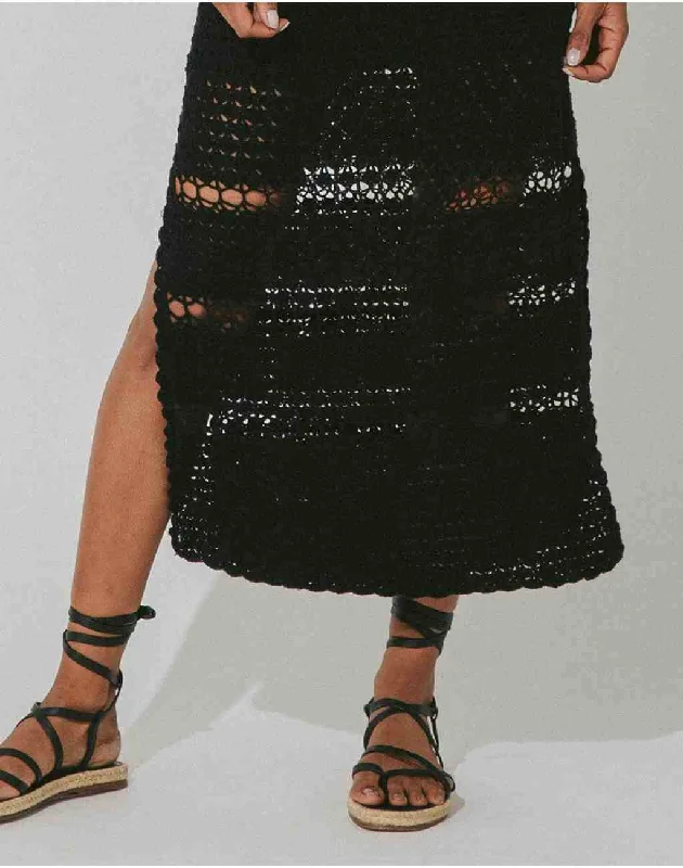 Diah Crochet Midi Dress