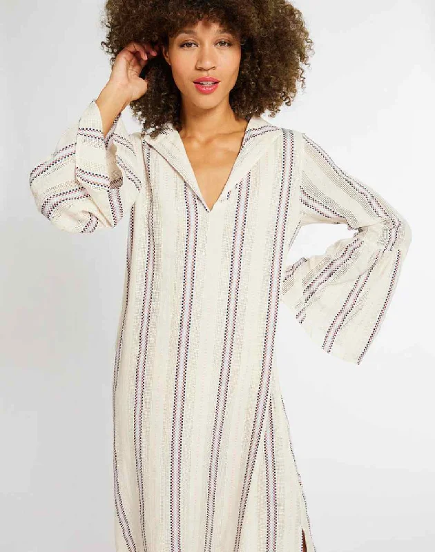 Jacqueline Maxi Caftan Dress in O'Keefe Stripe