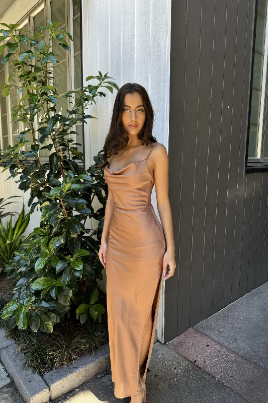 Nayeli Maxi Dress - Brown