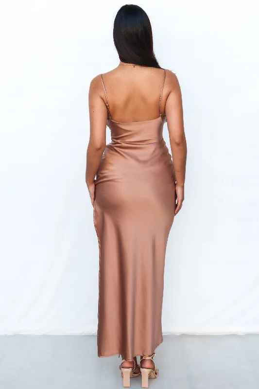 Nayeli Maxi Dress - Brown