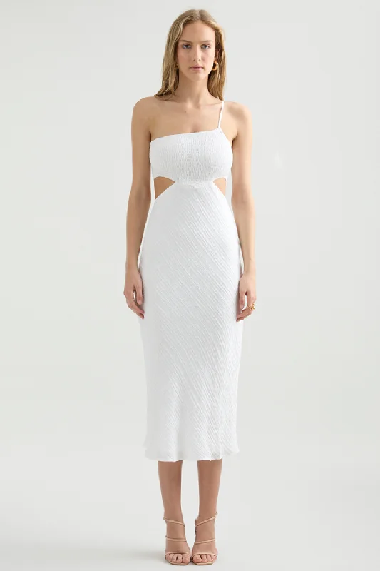 Norah Midi Dress - White