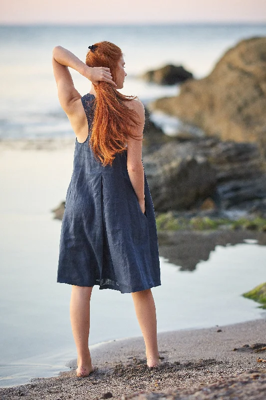 Pinafore Linen Dress