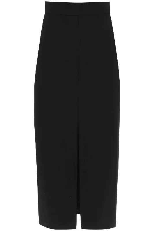 Alexander mcqueen light-wool pencil skirt 780563 QJACX BLACK