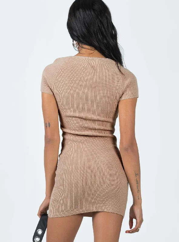 Ellisen Mini Dress Beige