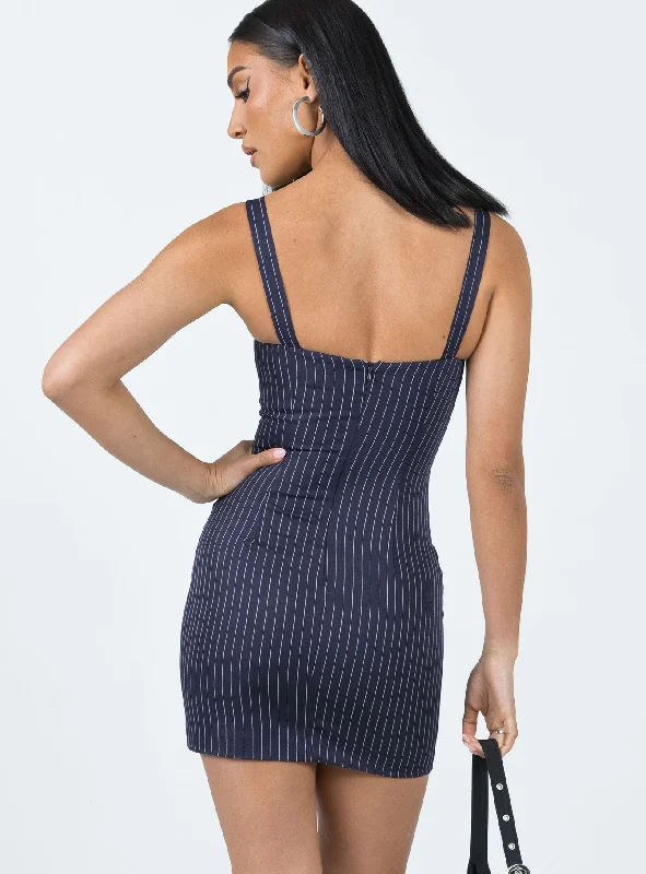 Joni Mini Dress Navy